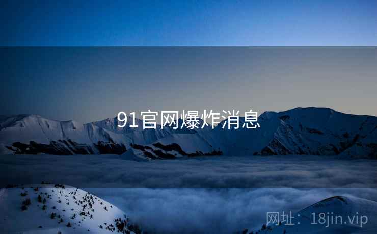 91官网爆炸消息